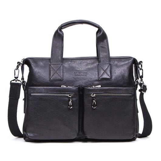 Maletín de Cuero Curtido al Vegetal para Computadora - Bolso Profesional Casual para Hombre - Image 5