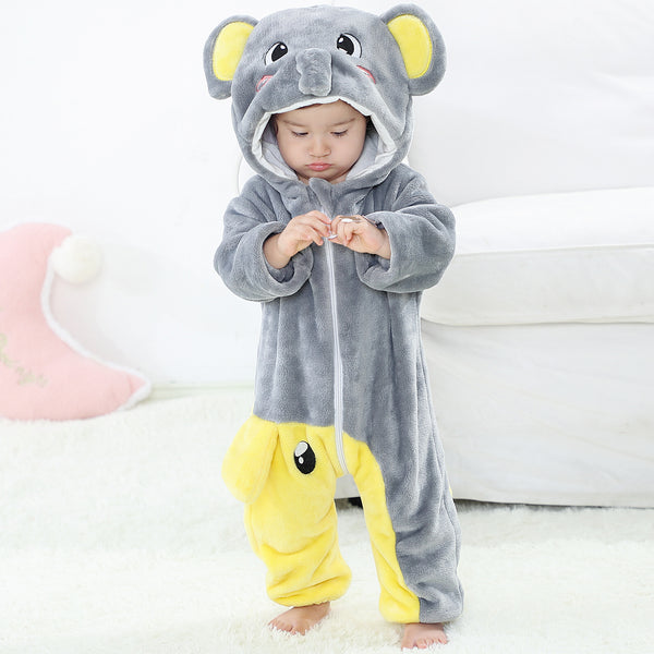 Pijama Enterizo de Franela para Bebé - Bolsa de Dormir Abrigo Otoño Invierno