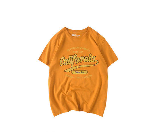 Camiseta Negra Estampado Alfabeto para Mujer Manga Corta 100% Algodón - Image 6