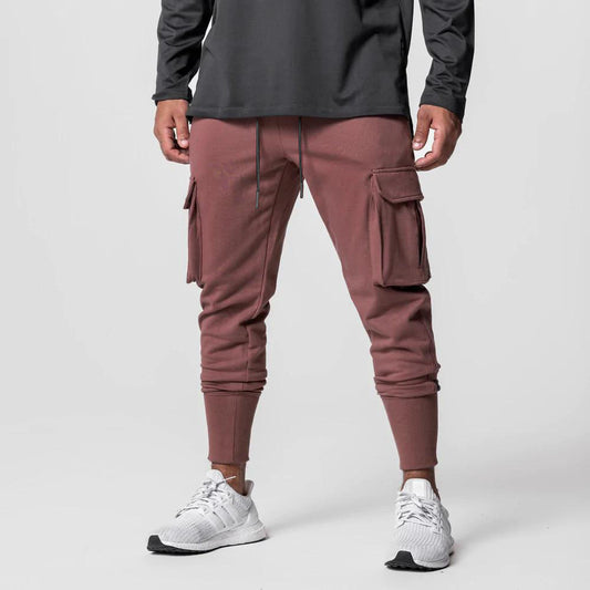 Pantalones Cargo Slim Fit Multibolsillos Tendencia