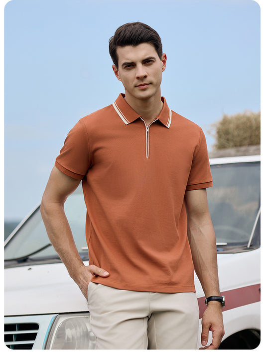 Polo Casual de Manga Corta con Cuello para Hombre - Image 11
