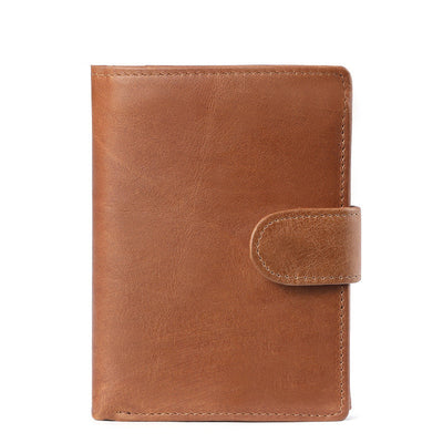 Billetera de Cuero para Hombre Estilo Retro Crazy Horse - Compacta y Clásica - Image 5