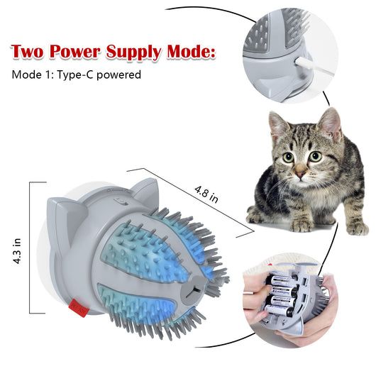 Cepillo Masajeador LED para Gatos con Juguete Interactivo - Image 5