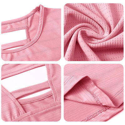 Ropa Yoga Suelta para Mujer con Mangas Cortas - Image 14