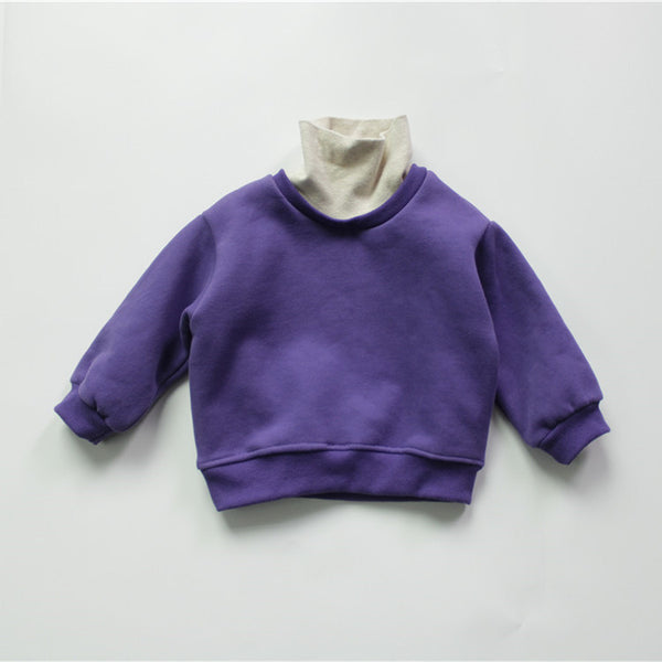 Suéter Polar Infantil Cuello Alto Doble Capa Abrigo Térmico - Image 3