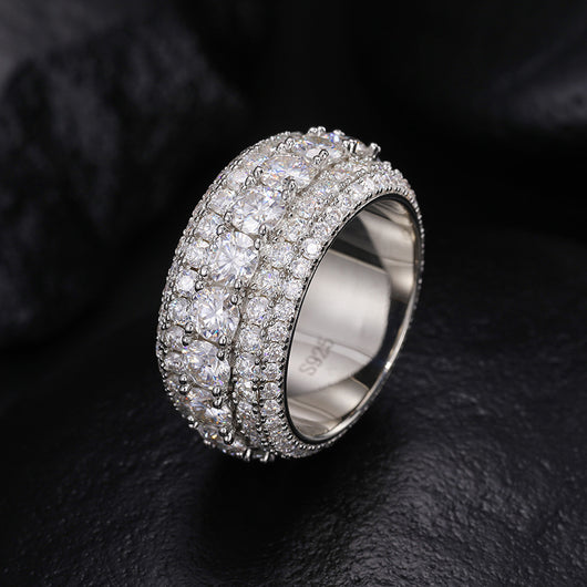 Anillo de Plata Esterlina 925 con Mosonita - Image 17