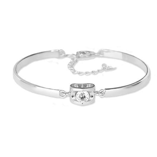 Pulsera de Plata Esterlina 925 con Corazón Delicado - Image 2