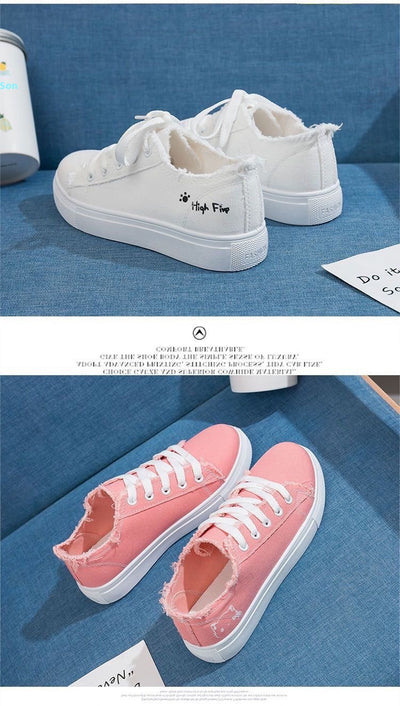 Zapatillas de Lona para Mujer Blancas Transpirables Casual Deportivas Primavera - Image 11