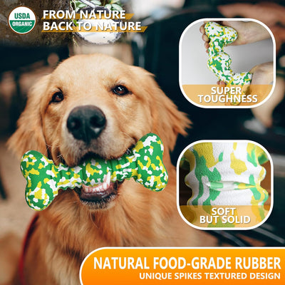 Juguete Masticable para Perros Grandes Resistente - Hueso de Goma Natural Indestructible - Image 4