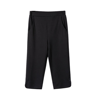 Pantalones Rectos de Cintura Alta Holgados para Verano - Image 6