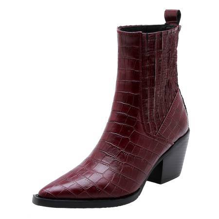 Botas Bajas Mujer Punta Cuadrada con Elástico - Image 4