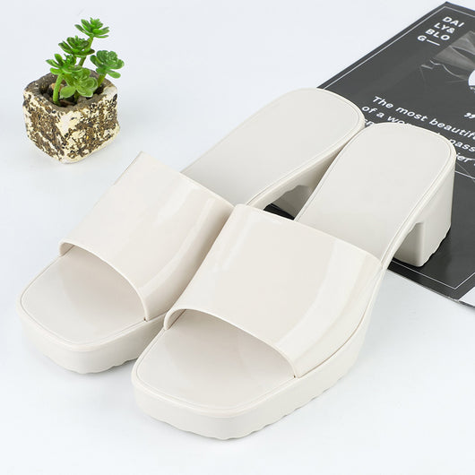 Sandalias Plataforma de Verano para Mujer con Tacón Grueso y Punta Cuadrada - Image 3