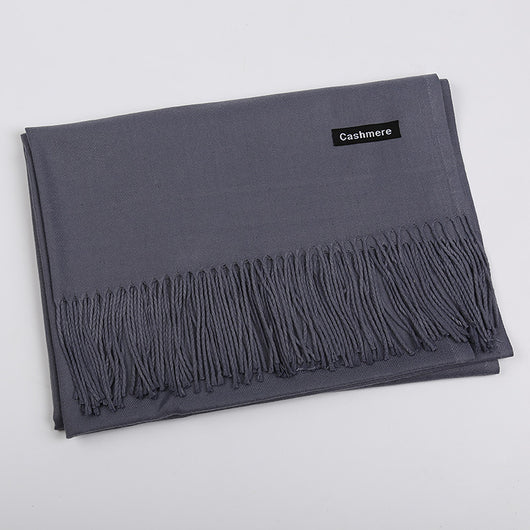 Bufanda de Cashmira Artificial Liso para Mujer 220g - Chal Cálido y Elegante - Image 31