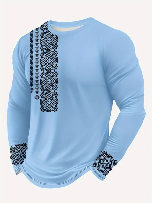 Camiseta Manga Larga Hombre Estilo Trendy Primavera Otoño - Image 15