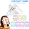 Mascarilla LED 7 Colores Terapia de Luz Roja - Rejuvenecimiento Facial y Antienvejecimiento