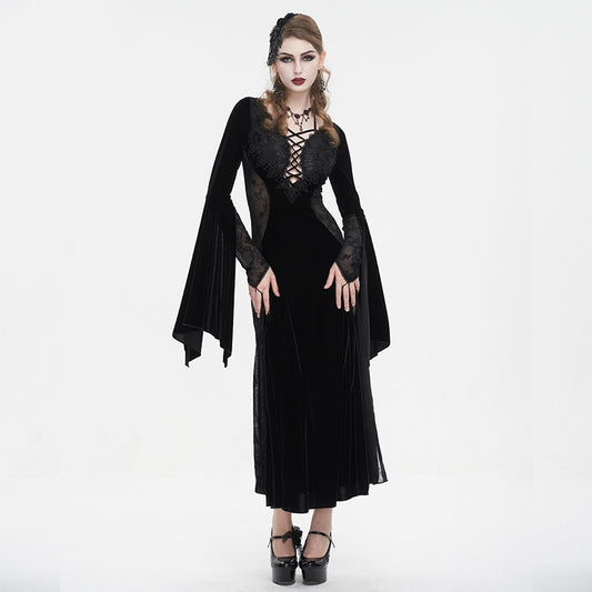 Vestido Halter Halloween para Mujer con Abertura Lateral