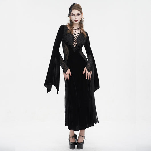 Vestido Halter Halloween para Mujer con Abertura Lateral
