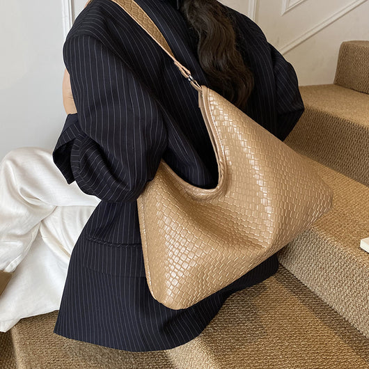 Bolso de Hombro Retro Premium para Mujer - Bolso Tejido de Gran Capacidad - Image 8