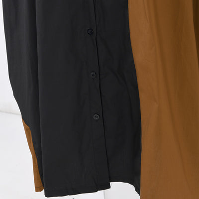 Vestido Camisero Oversized con Estampado de Rayas Irregulares - Image 8