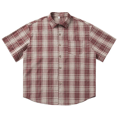 Camisa Casual Retro Americana de Manga Corta Unisex - Image 4