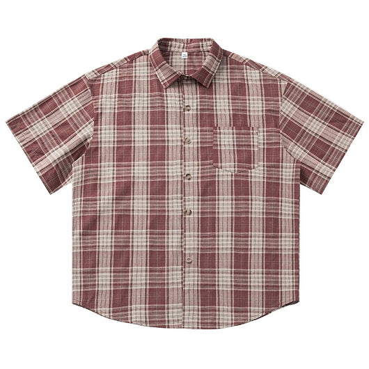 Camisa Casual Retro Americana de Manga Corta Unisex - Image 4