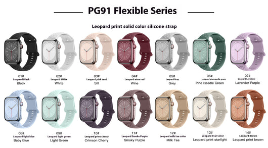 Correa de Silicona Estampado Leopardo para Apple Watch 1-9 y Ultra 3 - Image 20