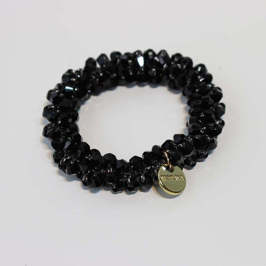 Anillo de Cabello Cristal Perla con Banda Elástica Trenzada - Image 12