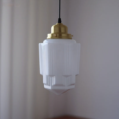 Lámpara Colgante Vintage Brass y Cristal para Dormitorio - Image 2