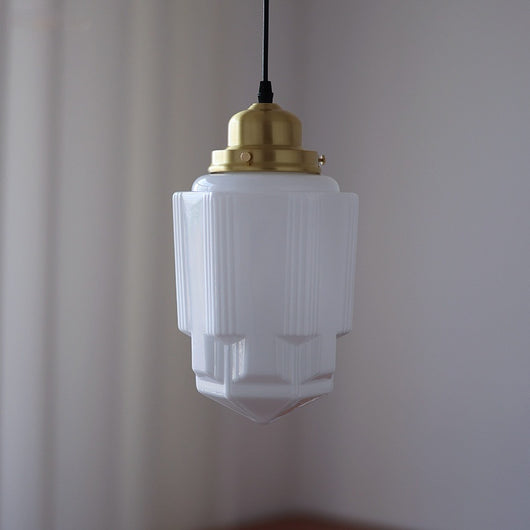 Lámpara Colgante Vintage Brass y Cristal para Dormitorio - Image 2