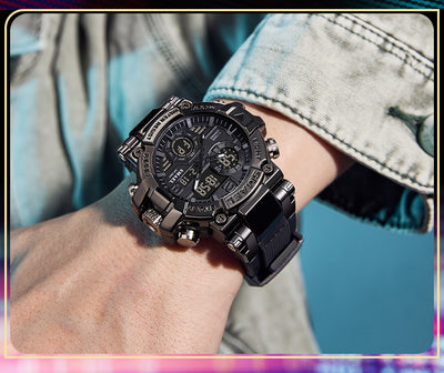 Reloj Deportivo Multifunción Dual Display en Aleación Multicolor - Image 20