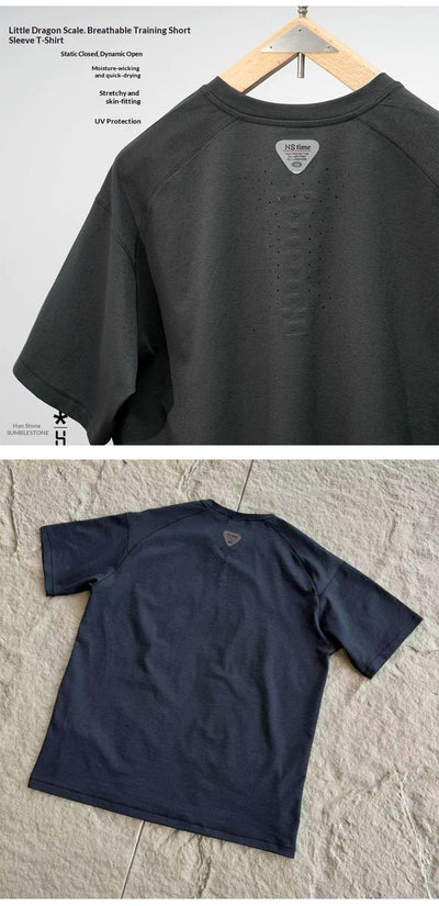 Playera Deportiva Manga Corta Perforada Secado Rápido para Hombre - Image 18