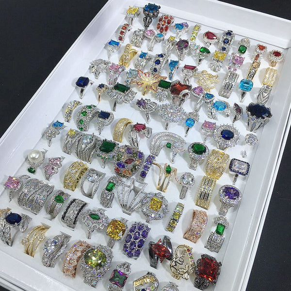 Anillo de Moda Exagerado con Microcristales - Diseño Europeo y Americano - Image 5
