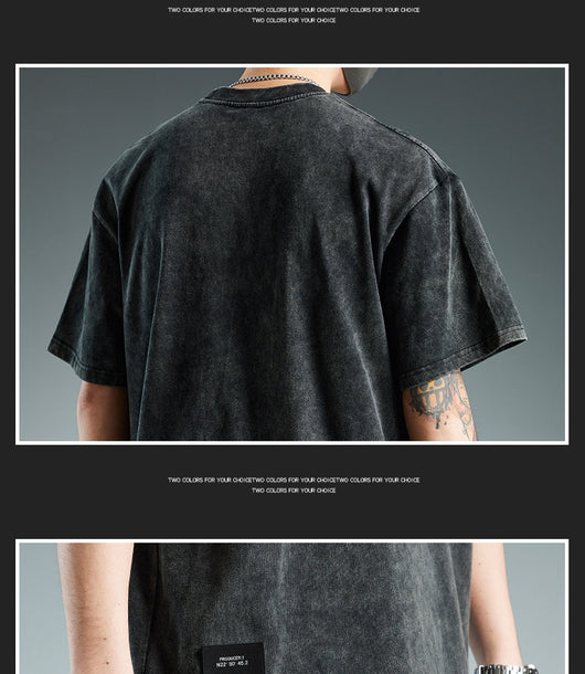 Playera Oversize Pesada de Manga Corta para Hombre - Image 25