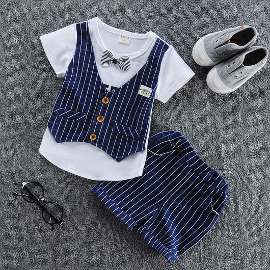 Traje Infantil de Verano con Chaleco de Manga Corta - Image 7