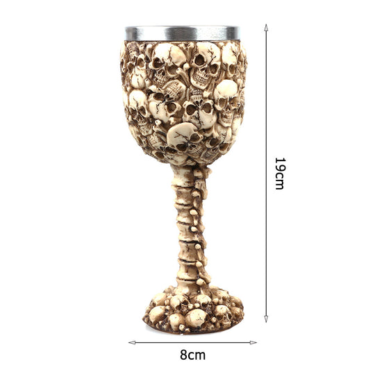 Copa de Vino Calavera Resina Personalizada - Decoración de Lujo - Image 6