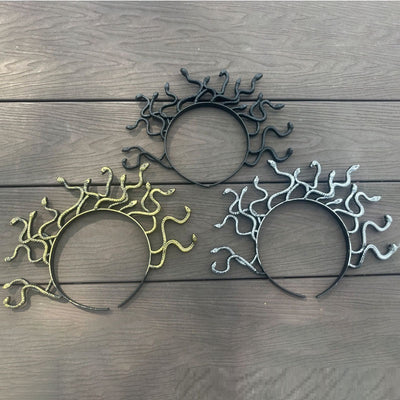 Diadema Medusa con Serpientes - Inspiración Mitología Griega