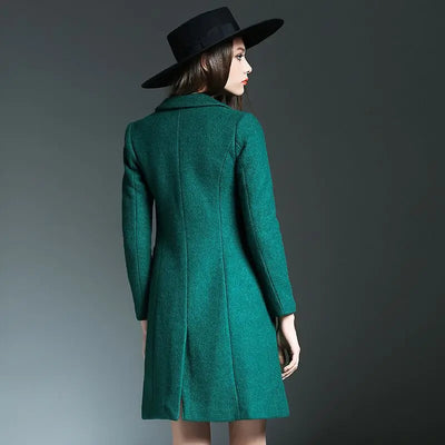Chaqueta Coreana Slim Ajustada de Largo Medio - Image 11