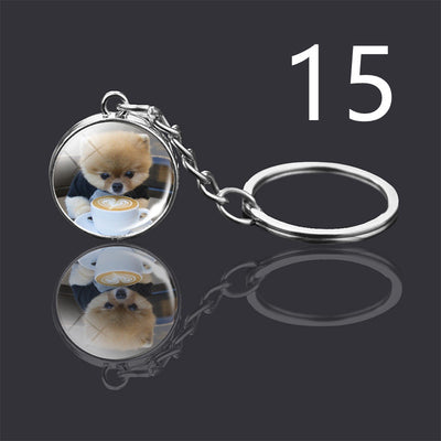 Llavero Colgante de Cristal Doble Cara Luminoso para Mascotas - Image 30