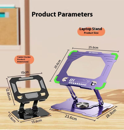 Soporte Giratorio Refrigerante para Notebook con Base Plegable - Image 10
