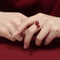Women's S925 Sterling Plateado Cinnabar Ring Niche Design Six Character Proverbs