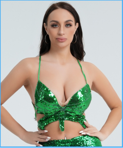 Top Sostén con Lentejuelas y Diseño de Mariposa - Image 20