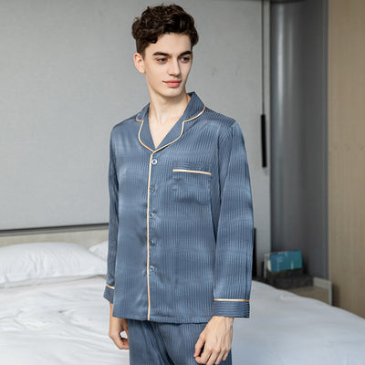 Pijama Largo en Seda de Hielo para Hombre - Image 2