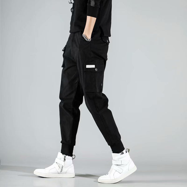 Pantalones Largos Hombre Verano Estilo Coreano Ajuste Delgado