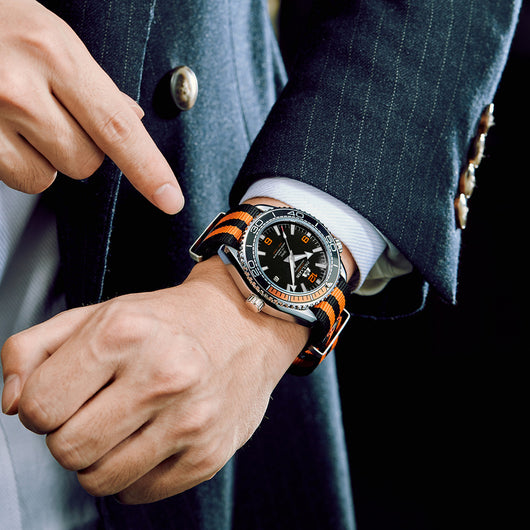 Reloj Mecánico Automático con Esfera Luminosa y Correa Canvas para Hombre - Image 18