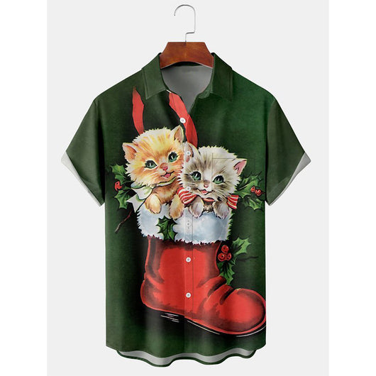 Playera Navideña 3D Estampada Talla Europea para Hombre - Image 3