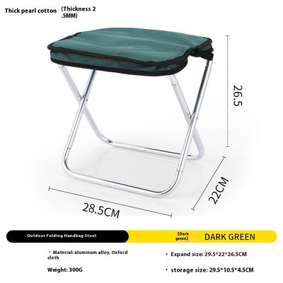 Taburete Plegable Ultraligero de Aluminio para Camping y Pesca - Image 8
