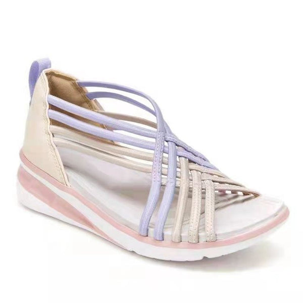 Sandalias Romanas Grandes para Mujer con Diseño de Boca de Pez