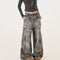 Jeans Cargo Camuflaje Retro Americano para Mujer