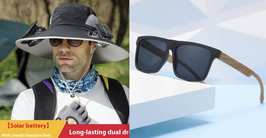 Sombrero Solar con Ventilador USB - Protección y Comodidad para Actividades Outdoor - Image 28