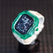 Ultra Modification Transparente Case Applicable To Watch Band Verde Blanco 49mm